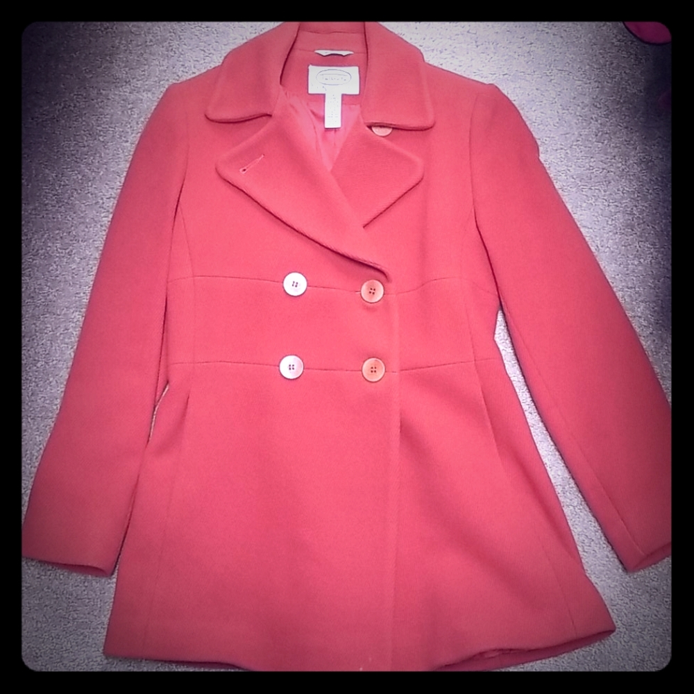 Talbots orange coat